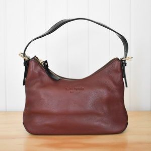 Kate Spade Leather Handbag, Maroon/Burgundy